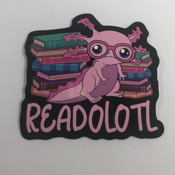 Read Axolotl Crazy Trending WaterProof Single Decor Accent Sticker - Picture 2 of 3